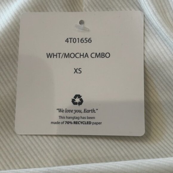 NWT Gypsy + Jade 2 Pack Mauve & Cream Fitted Ribbed Long Sleeve Tees Tops - Picture 6 of 10